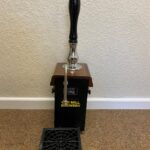 Refurbished 1/2 Pint Angram Handpull with Oak Plinth, Chrome